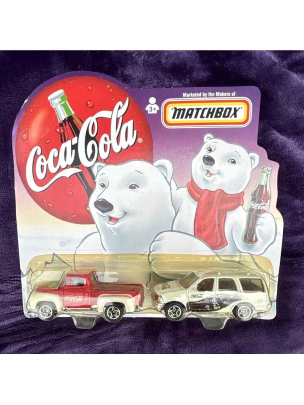 Collectible Coca Cola Kids Toy Vehicle Set - Red and White